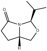 3H,5H-Pyrrolo[1,2-c]oxazol-5-one,tetrahydro-3-(1-methylethyl)-,(3R,7aS)-(9CI) 结构式