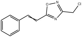 3-(CHLOROMETHYL)-5-STYRYL-1,2,4-OXADIAZOLE 结构式