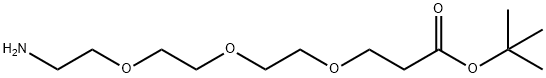 12-氨基-4,7,10-三氧杂十二烷酸叔丁酯 结构式