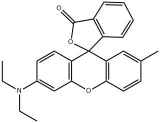 6-Diethylamino-2-methylspiro[9H-xanthene-9,1'(3'H)-isobenzofuran]-3'-one 结构式