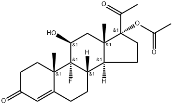 醋酸氟孕酮 结构式