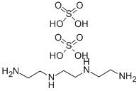 二硫酸三亚乙基四胺 二水 结构式