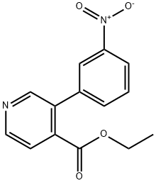 3-(3-Nitrophenyl)-4-pyridinecarboxylicacidethylester 结构式