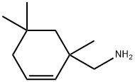 2-Cyclohexene-1-methanamine,  1,5,5-trimethyl- 结构式