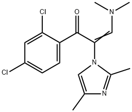 2-Propen-1-one,  1-(2,4-dichlorophenyl)-3-(dimethylamino)-2-(2,4-dimethyl-1H-imidazol-1-yl)- 结构式