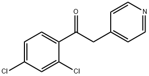 1-(2,4-二氯苯基)-2-吡啶-4-乙酮 结构式