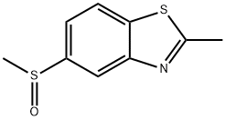 Benzothiazole, 2-methyl-5-(methylsulfinyl)- (9CI) 结构式