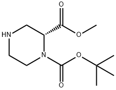 (R)-1-Boc-2-哌嗪甲酸甲酯 结构式
