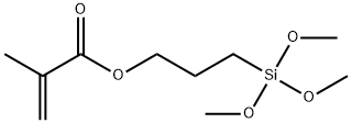 3-甲基丙烯酰氧基丙基三甲氧基硅烷 结构式