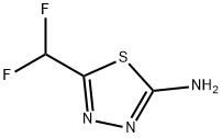 5-(二氟甲基)-2-氨基-1,3,4-噻二唑 结构式