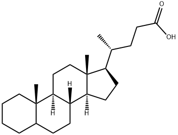 膽烷酸 结构式
