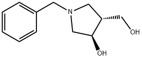 (3R,4R)-1-苄基-4-羟基-3-吡咯烷甲醇 结构式