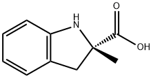 1H-Indole-2-carboxylicacid,2,3-dihydro-2-methyl-,(2S)-(9CI) 结构式