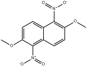 2,6-二甲氧基-1,5-二硝基萘 结构式