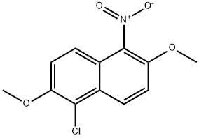 1-Chloro-2,6-dimethoxy-5-nitronaphthalene 结构式