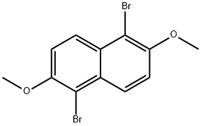 1,5-二溴-2,6-二甲氧基萘 结构式