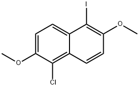 1-Chloro-5-iodo-2,6-dimethoxynaphthalene 结构式