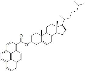 (3BETA)-胆甾-5-烯-3-醇 3-(1-芘羧酸酯) 结构式