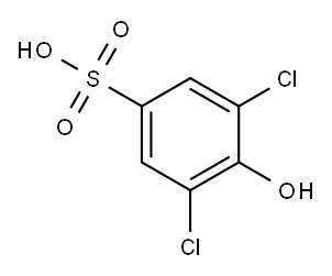 3,5-二氯-4-羟基苯磺酸 结构式