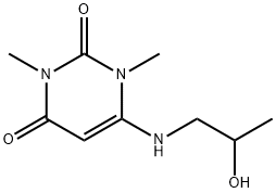 2,4(1H,3H)-Pyrimidinedione, 6-[(2-hydroxypropyl)amino]-1,3-dimethyl- (9CI) 结构式