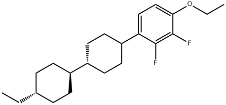 1-乙氧基-4-[(反式,反式)-4'-乙基[1,1'-联环己烷]-4-基]-2,3-二氟苯 结构式