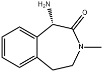 (1S)-1-氨基-1,3,4,5-四氢-3-甲基-2H-3-苯并氮杂卓-2-酮 结构式