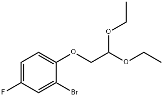 2-溴-1-(2,2-二乙氧基乙氧基)-4-氟苯 结构式