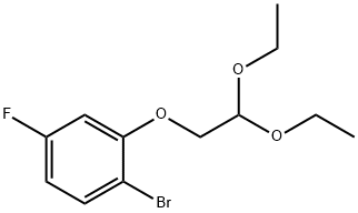 1-溴-2-(2,2-二乙氧基乙氧基)-4-氟苯 结构式