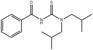 N'-苯甲酰-N,N-二异丁基硫脲 结构式