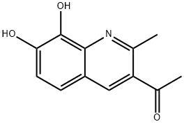 Ethanone, 1-(7,8-dihydroxy-2-methyl-3-quinolinyl)- (9CI) 结构式