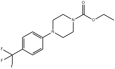 1-(4-三氟甲基苯基)哌啶-4-羧酸乙酯 结构式