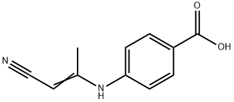 Benzoic acid, p-[(2-cyano-1-methylvinyl)amino]- (8CI) 结构式