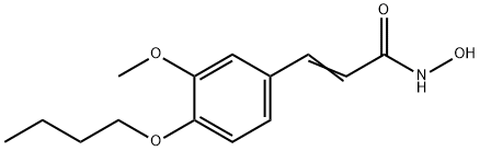 3-(4-Butoxy-3-methoxyphenyl)-2-propenehydroximic acid 结构式