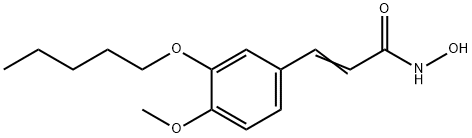 3-[4-Methoxy-3-(pentyloxy)phenyl]-2-propenehydroximic acid 结构式