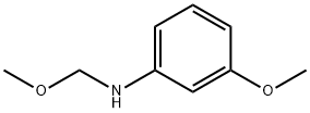 Benzenamine, 3-methoxy-N-(methoxymethyl)- (9CI) 结构式