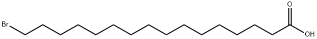 16-溴十六烷酸 结构式