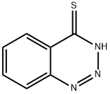 1,2,3-苯并三嗪-4-硫醇 结构式