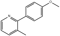 3-methyl-2-(4-methoxyphenyl)pyridine 结构式