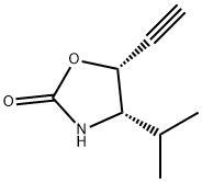 2-Oxazolidinone,5-ethynyl-4-(1-methylethyl)-,(4S,5R)-(9CI) 结构式