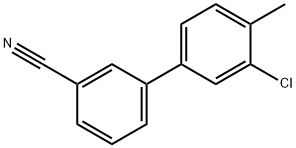 3-(3-Chloro-4-methylphenyl)benzonitrile 结构式