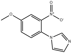 1-(2-甲氧基-4-硝基苯基)-1H-咪唑 结构式