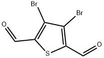 3,4-二溴噻吩-2,5-二甲醛 结构式