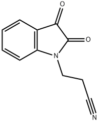 3-(2,3-二氧吲哚-1-基)丙腈 结构式