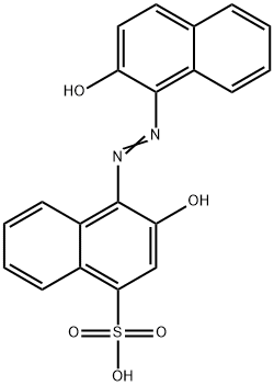 3-HYDROXY-4-[(2-HYDROXYNAPHTHYL)AZO]NAPHTHALENE-1-SULPHONIC ACID 结构式