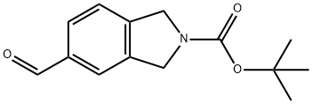5-甲酰基异吲哚啉-2-甲酸叔丁酯 结构式