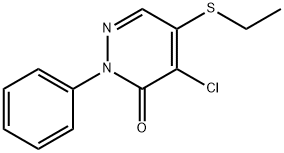 4-CHLORO-5-(ETHYLTHIO)-2-PHENYLPYRIDAZINE-3(2H)-ONE 结构式