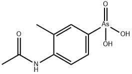 [4-(Acetylamino)-3-methylphenyl]arsonic acid 结构式