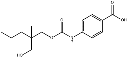 4-[2-(Hydroxymethyl)-2-methylpentyloxycarbonylamino]benzoic acid 结构式
