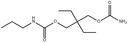 N-Propylcarbamic acid 2-(carbamoyloxymethyl)-2-ethylbutyl ester 结构式