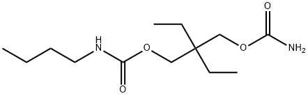 N-Butylcarbamic acid 2-(carbamoyloxymethyl)-2-ethylbutyl ester 结构式